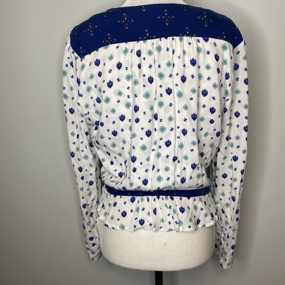 Free People Where We Roam Wrap Blouse bohemian - Picture 3 of 10